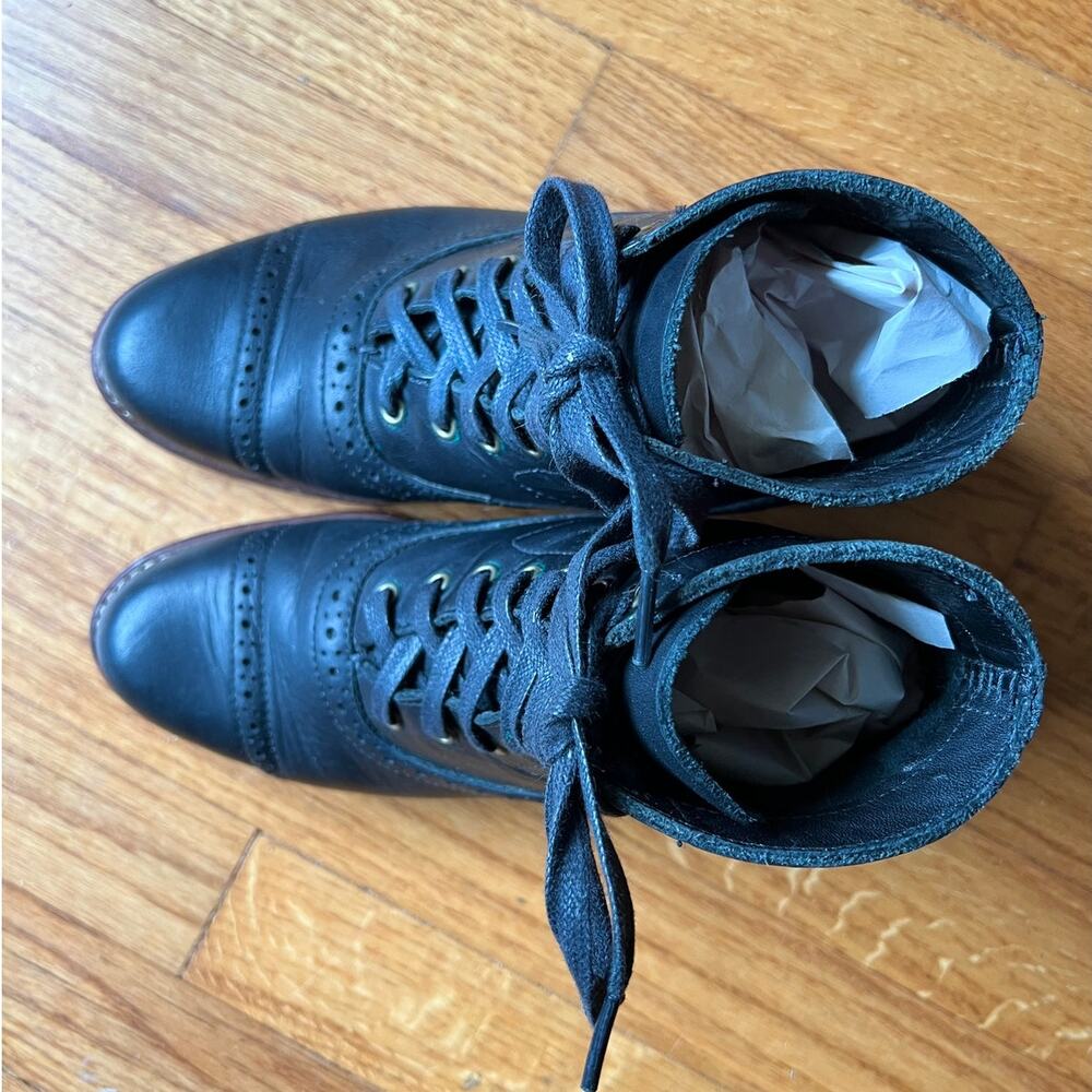 Discontinued Wolverine 1000 Mile Evelyn Women's 7.5B Black Leather Boots - Used - Picture 6 of 12